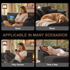 Chaise Lounge Chair, Deep Seat Sleeper Couch For Living Room