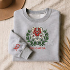 Custom Embroidered Sorority Sweatshirt – Classic Greek Letter Crewneck