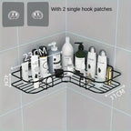 Bathroom Storage Rack Toilet Washroom Wall-Mounted Hole-Free Multi-Functional Iron Mesh Long Strip Organizer