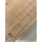 Rustic Farmhouse Coffee Table | 49" Rectangular Living Room Center Table with Distressed Wood Finish