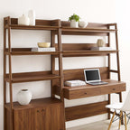 Bixby 2-Piece Wood Office Desk and Bookshelf by Modway