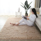 Fluffy  Carpet Living Room Plush Lounge Rug in The Bedroom Floor Mat Soft Velvet Carpets For Children Kids Decoration  ﻿