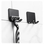 Decorative Hook 2 Pcs Punch Free Razor Holder Storage Hook Wall Men Shaving Shaver Shelf Bathroom Razor Rack Wall Bathroom Accessories