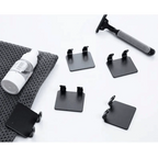 Decorative Hook 2 Pcs Punch Free Razor Holder Storage Hook Wall Men Shaving Shaver Shelf Bathroom Razor Rack Wall Bathroom Accessories