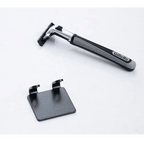 Decorative Hook 2 Pcs Punch Free Razor Holder Storage Hook Wall Men Shaving Shaver Shelf Bathroom Razor Rack Wall Bathroom Accessories