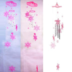 Metal Tubes Crystal Moon/Star/Butterfly/Flower Bell Butterfly Wind Chimes Outdoor Wind Chimes Garden Patio Decor Wind Chimes For Garden Outdoor Yard  Hanging Decor Ornament
