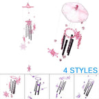 Metal Tubes Crystal Moon/Star/Butterfly/Flower Bell Butterfly Wind Chimes Outdoor Wind Chimes Garden Patio Decor Wind Chimes For Garden Outdoor Yard  Hanging Decor Ornament